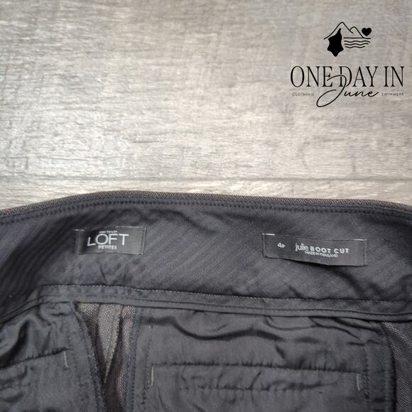 Loft Petite Julie Boot Cut Pants Size 4P - Picture 3 of 6